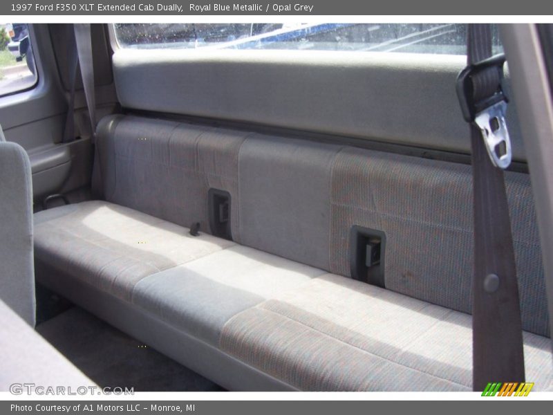 Royal Blue Metallic / Opal Grey 1997 Ford F350 XLT Extended Cab Dually