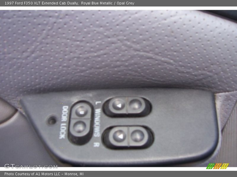 Royal Blue Metallic / Opal Grey 1997 Ford F350 XLT Extended Cab Dually