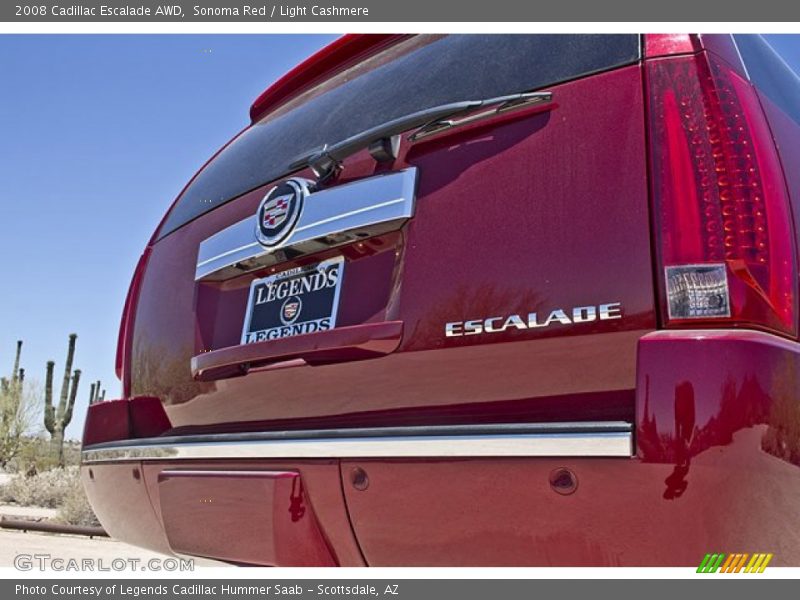 Sonoma Red / Light Cashmere 2008 Cadillac Escalade AWD