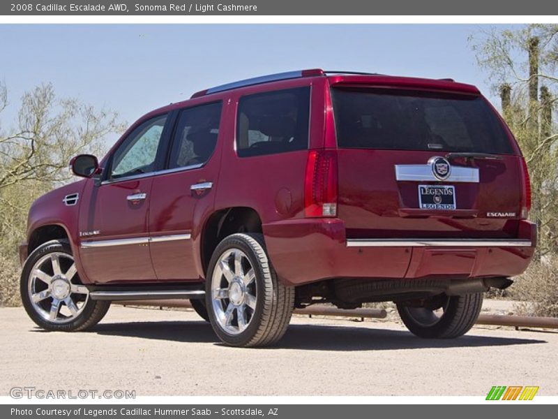 Sonoma Red / Light Cashmere 2008 Cadillac Escalade AWD