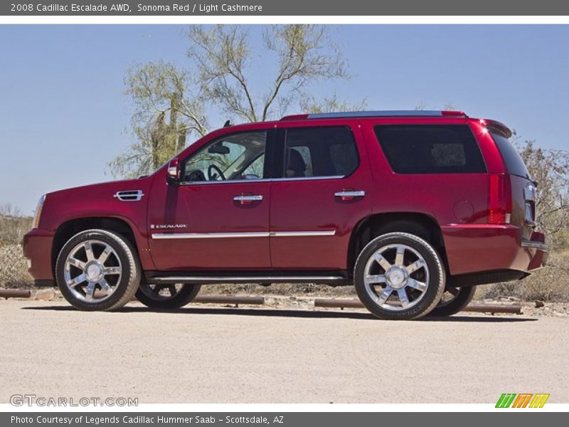 Sonoma Red / Light Cashmere 2008 Cadillac Escalade AWD