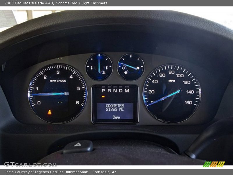  2008 Escalade AWD AWD Gauges