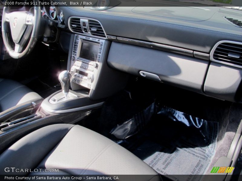 Black / Black 2008 Porsche 911 Turbo Cabriolet