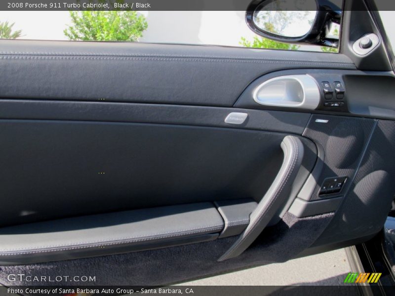 Black / Black 2008 Porsche 911 Turbo Cabriolet