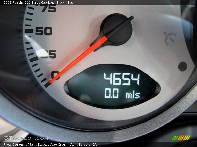Black / Black 2008 Porsche 911 Turbo Cabriolet