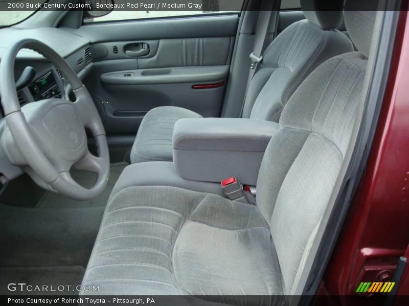 Bordeaux Red Pearl / Medium Gray 2000 Buick Century Custom