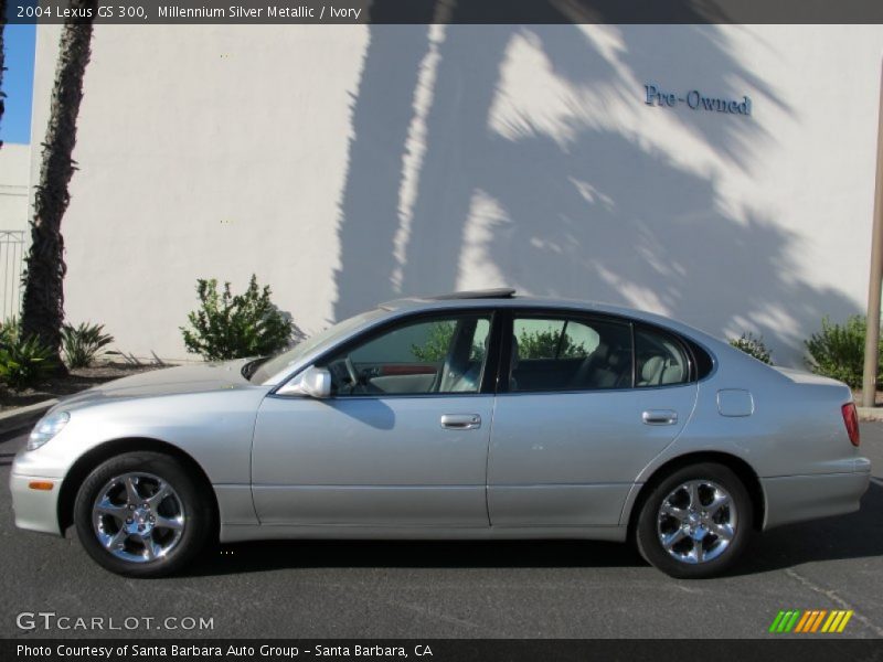 Millennium Silver Metallic / Ivory 2004 Lexus GS 300