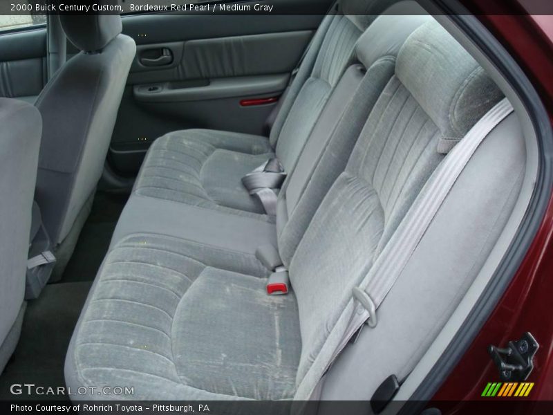 Bordeaux Red Pearl / Medium Gray 2000 Buick Century Custom