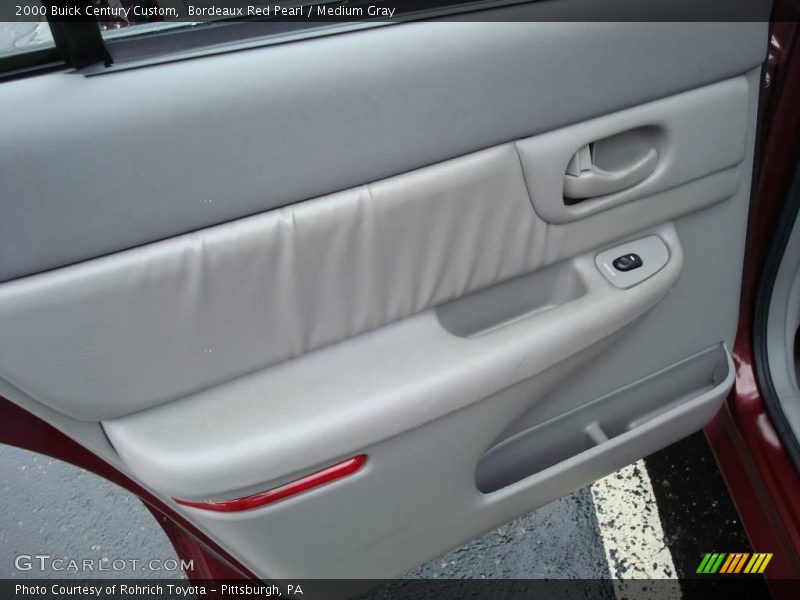 Bordeaux Red Pearl / Medium Gray 2000 Buick Century Custom
