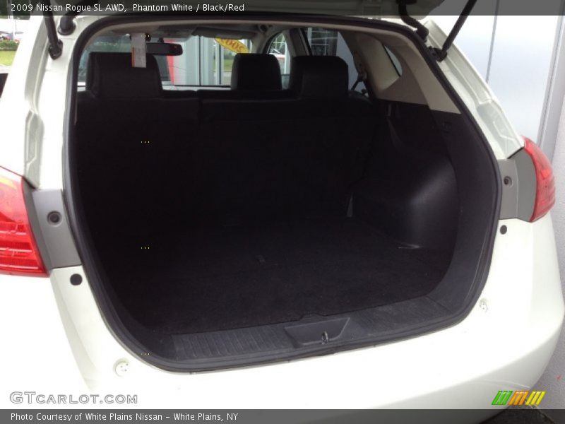 Phantom White / Black/Red 2009 Nissan Rogue SL AWD