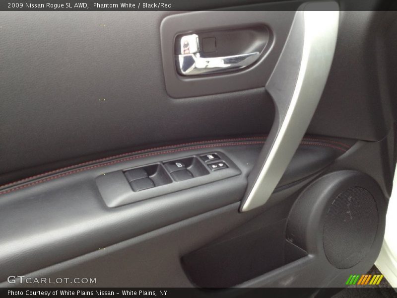 Phantom White / Black/Red 2009 Nissan Rogue SL AWD