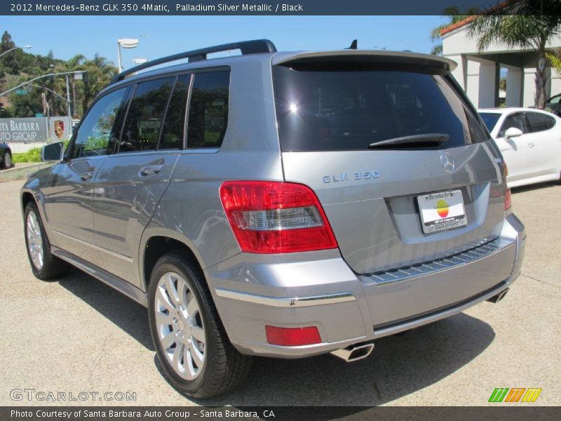 Palladium Silver Metallic / Black 2012 Mercedes-Benz GLK 350 4Matic