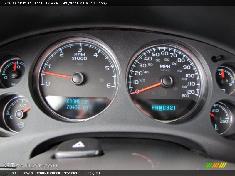 Graystone Metallic / Ebony 2008 Chevrolet Tahoe LTZ 4x4