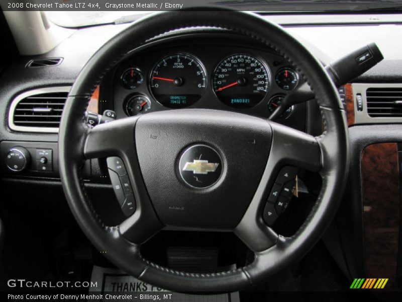Graystone Metallic / Ebony 2008 Chevrolet Tahoe LTZ 4x4