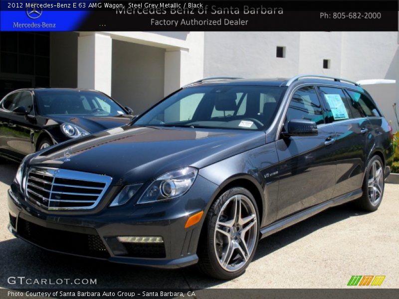 Steel Grey Metallic / Black 2012 Mercedes-Benz E 63 AMG Wagon