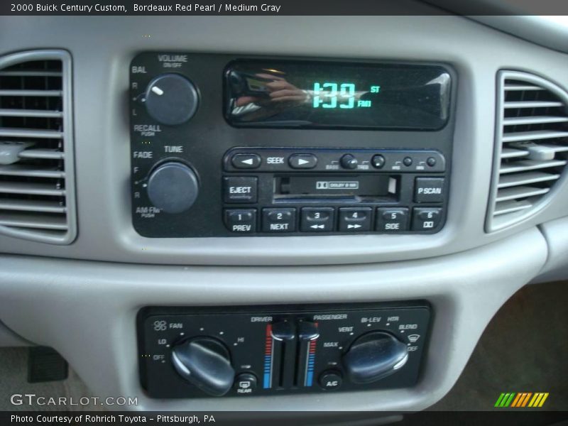 Bordeaux Red Pearl / Medium Gray 2000 Buick Century Custom