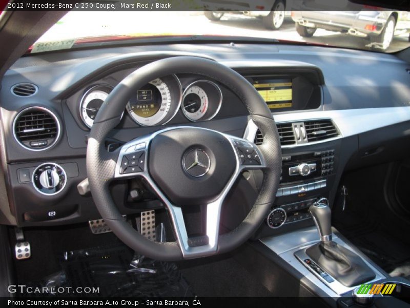 Mars Red / Black 2012 Mercedes-Benz C 250 Coupe