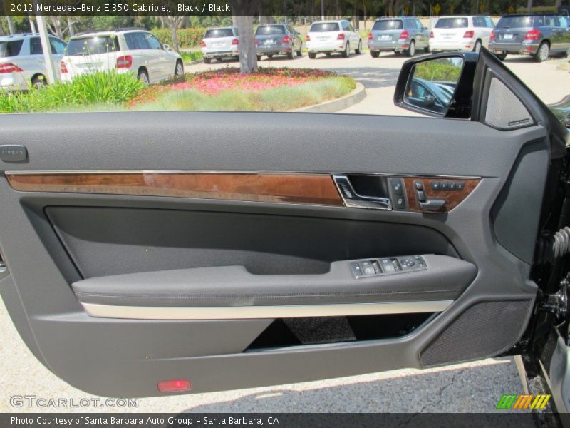Black / Black 2012 Mercedes-Benz E 350 Cabriolet