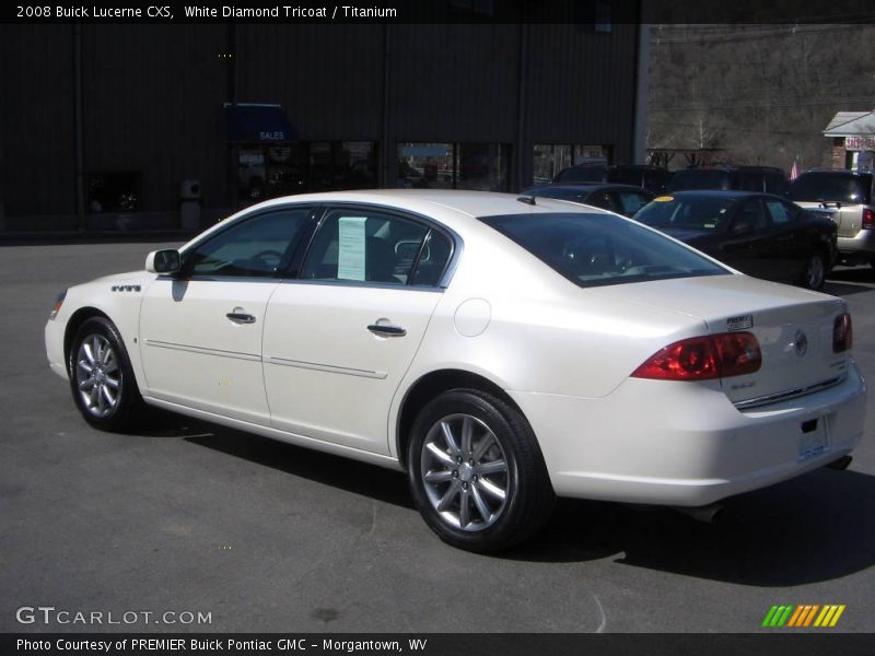 White Diamond Tricoat / Titanium 2008 Buick Lucerne CXS