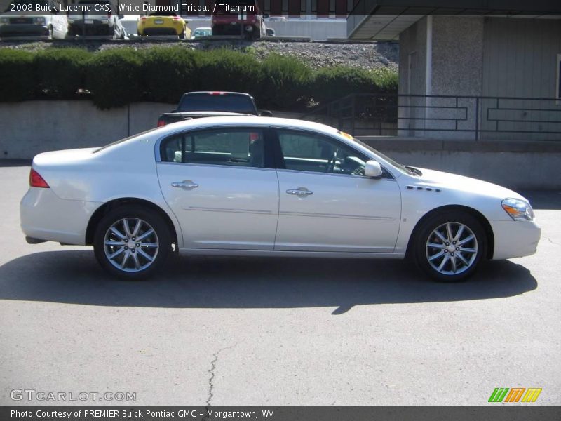 White Diamond Tricoat / Titanium 2008 Buick Lucerne CXS