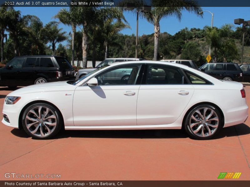 Ibis White / Velvet Beige 2012 Audi A6 3.0T quattro Sedan