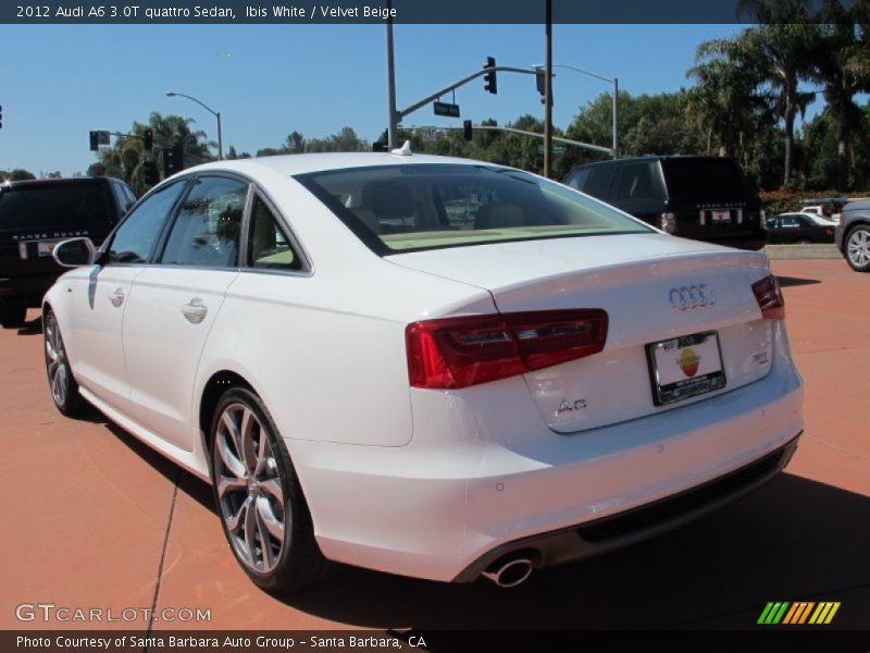 Ibis White / Velvet Beige 2012 Audi A6 3.0T quattro Sedan