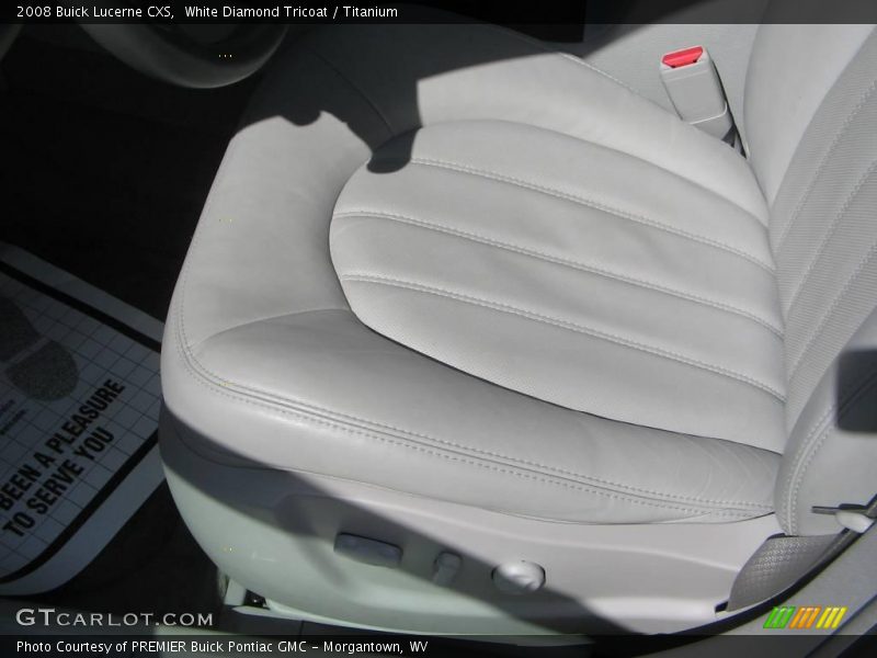 White Diamond Tricoat / Titanium 2008 Buick Lucerne CXS