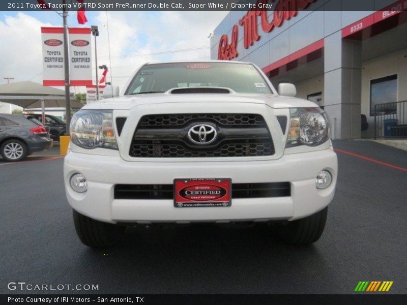 Super White / Graphite Gray 2011 Toyota Tacoma V6 TRD Sport PreRunner Double Cab