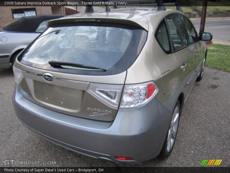 Topaz Gold Metallic / Ivory 2008 Subaru Impreza Outback Sport Wagon