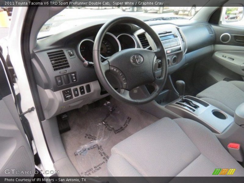  2011 Tacoma V6 TRD Sport PreRunner Double Cab Graphite Gray Interior
