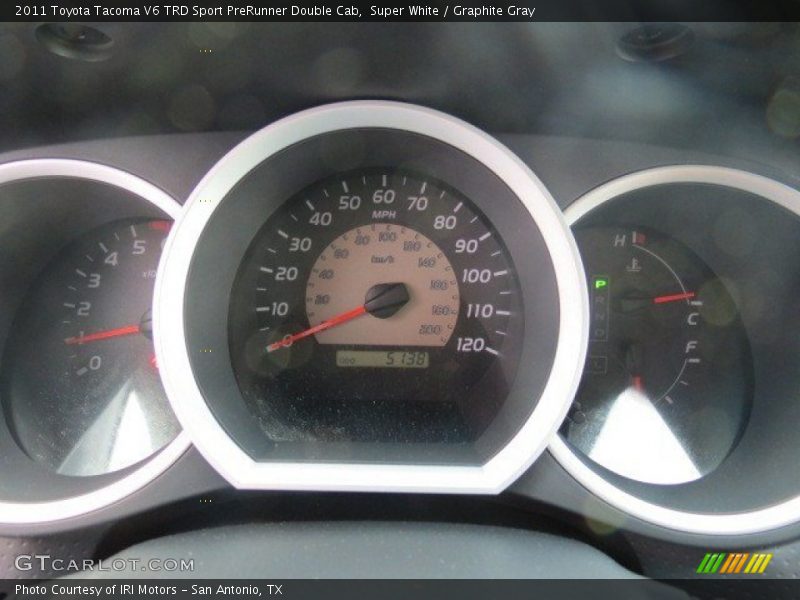 Super White / Graphite Gray 2011 Toyota Tacoma V6 TRD Sport PreRunner Double Cab