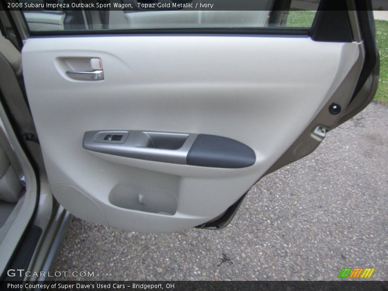Topaz Gold Metallic / Ivory 2008 Subaru Impreza Outback Sport Wagon