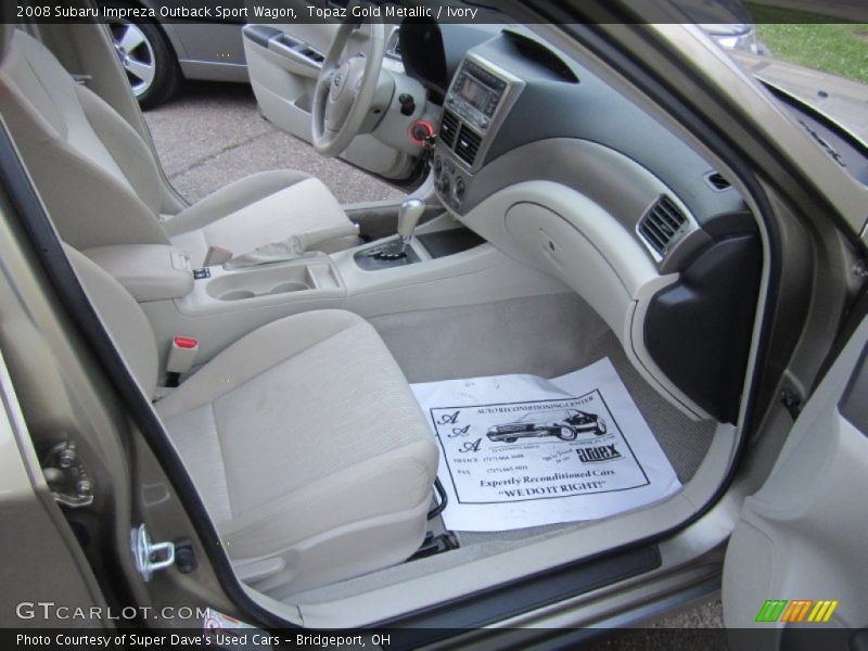 Topaz Gold Metallic / Ivory 2008 Subaru Impreza Outback Sport Wagon