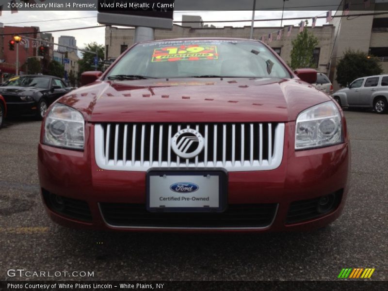 Vivid Red Metallic / Camel 2009 Mercury Milan I4 Premier