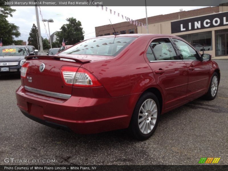 Vivid Red Metallic / Camel 2009 Mercury Milan I4 Premier