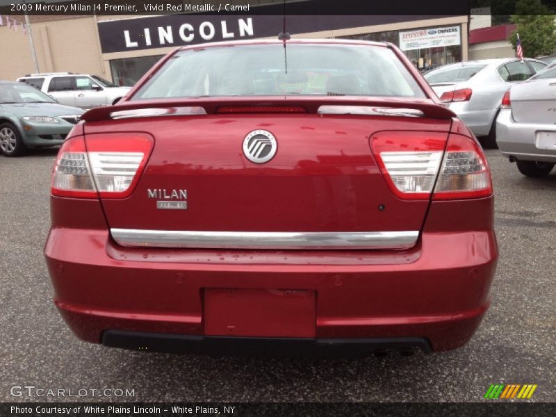 Vivid Red Metallic / Camel 2009 Mercury Milan I4 Premier