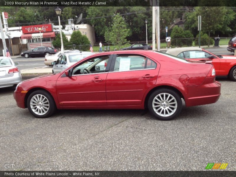 Vivid Red Metallic / Camel 2009 Mercury Milan I4 Premier