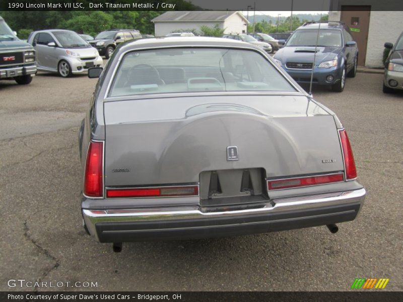 Dark Titanium Metallic / Gray 1990 Lincoln Mark VII LSC
