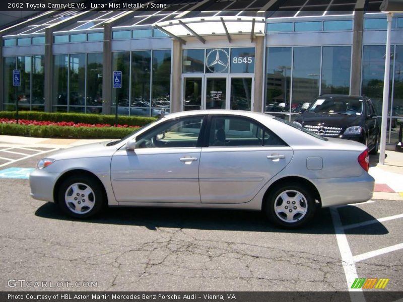 Lunar Mist Metallic / Stone 2002 Toyota Camry LE V6