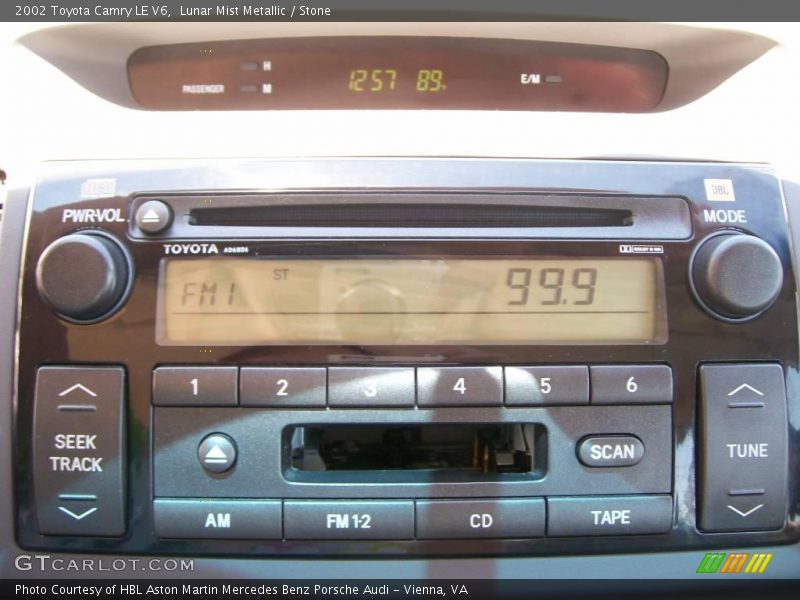 Lunar Mist Metallic / Stone 2002 Toyota Camry LE V6