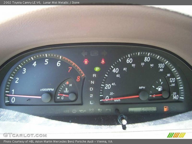Lunar Mist Metallic / Stone 2002 Toyota Camry LE V6