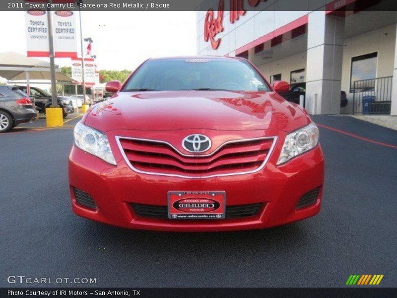 Barcelona Red Metallic / Bisque 2011 Toyota Camry LE