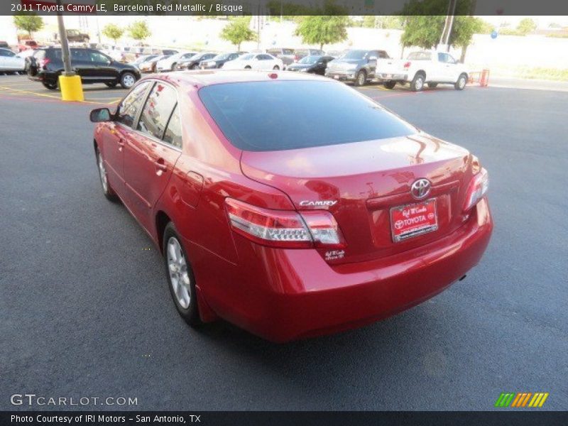 Barcelona Red Metallic / Bisque 2011 Toyota Camry LE