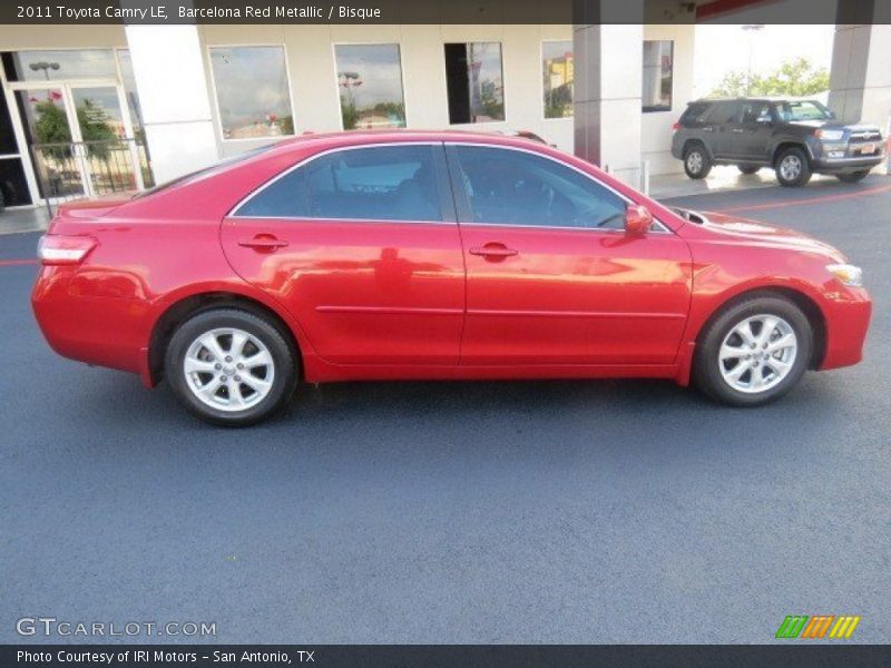 Barcelona Red Metallic / Bisque 2011 Toyota Camry LE