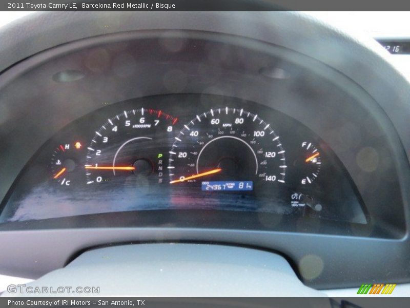 Barcelona Red Metallic / Bisque 2011 Toyota Camry LE