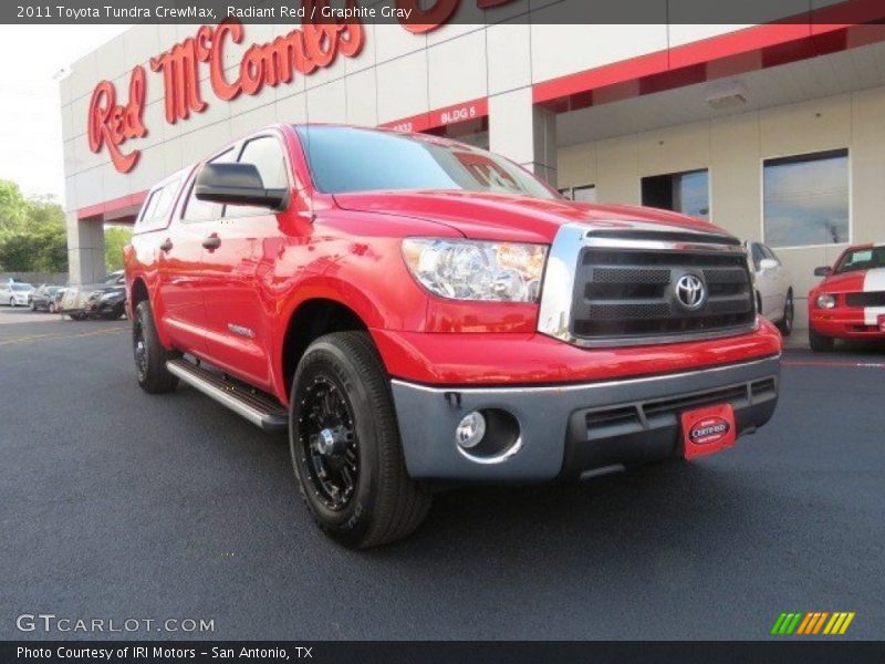 Radiant Red / Graphite Gray 2011 Toyota Tundra CrewMax