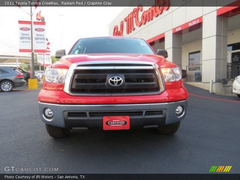 Radiant Red / Graphite Gray 2011 Toyota Tundra CrewMax