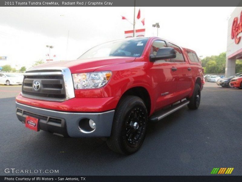 Radiant Red / Graphite Gray 2011 Toyota Tundra CrewMax