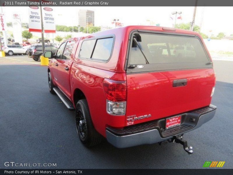 Radiant Red / Graphite Gray 2011 Toyota Tundra CrewMax