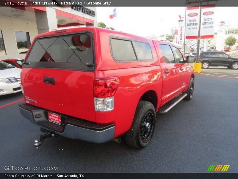 Radiant Red / Graphite Gray 2011 Toyota Tundra CrewMax